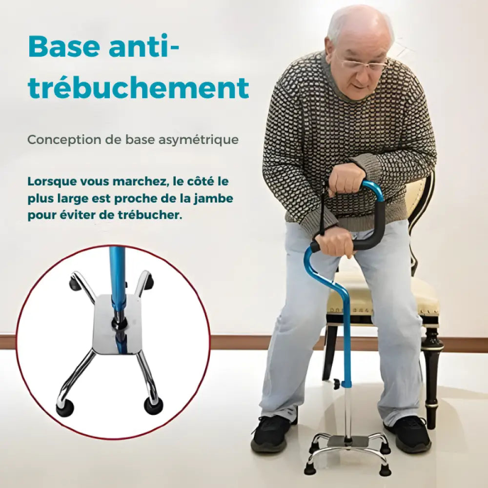 Canne de Marche 4 support