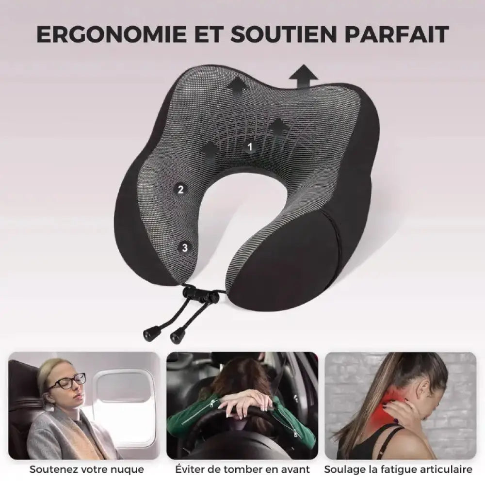 Coussin ergonomique avec Masque de Sommeil