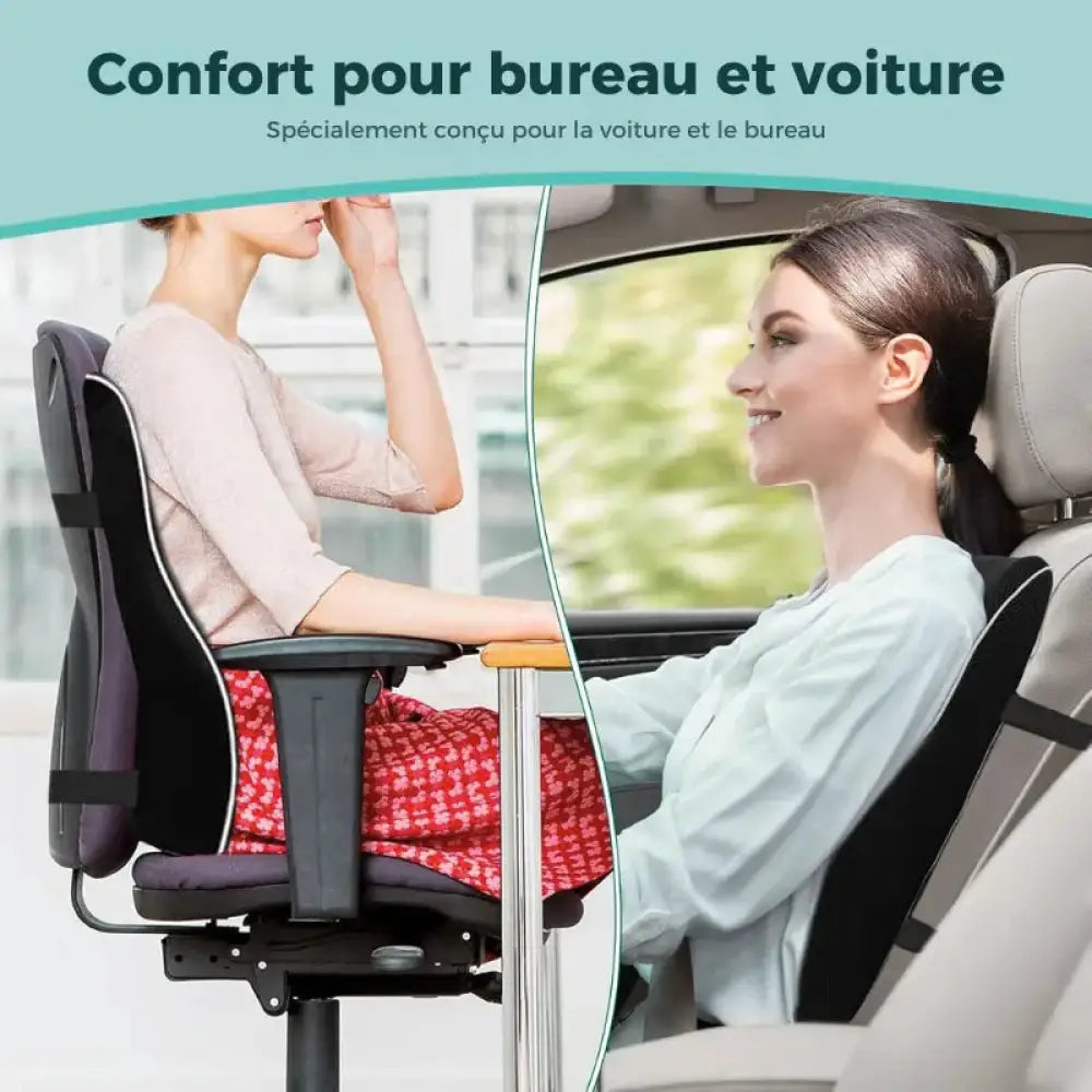 coussin lombaire bureau et voiture
