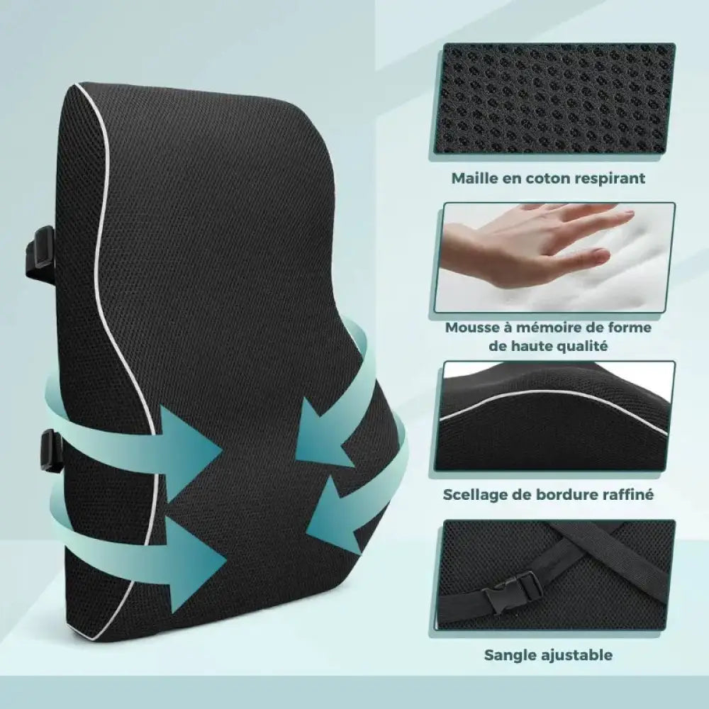 coussin lombaire respirant