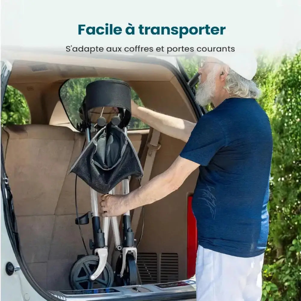 Déambulateur pliable avec Grandes Roues
