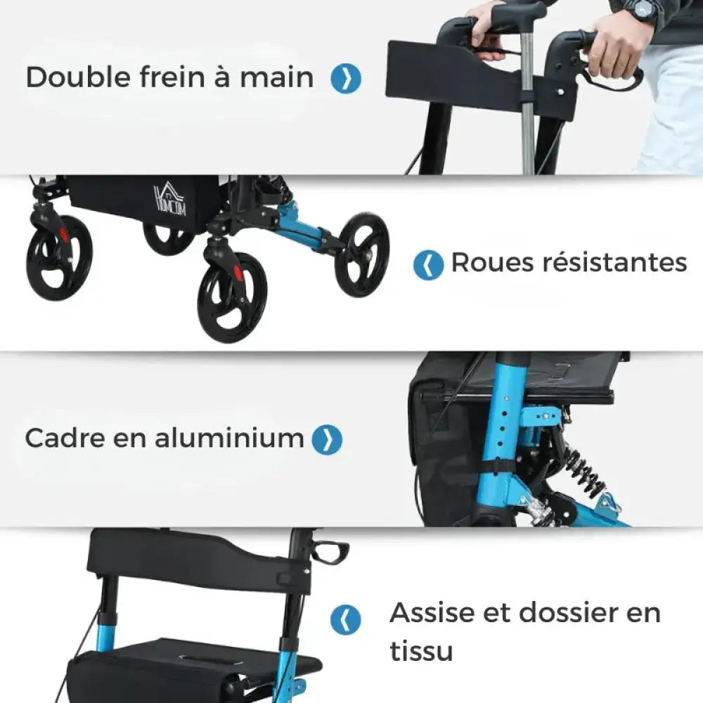 rollator flexible avec Siège