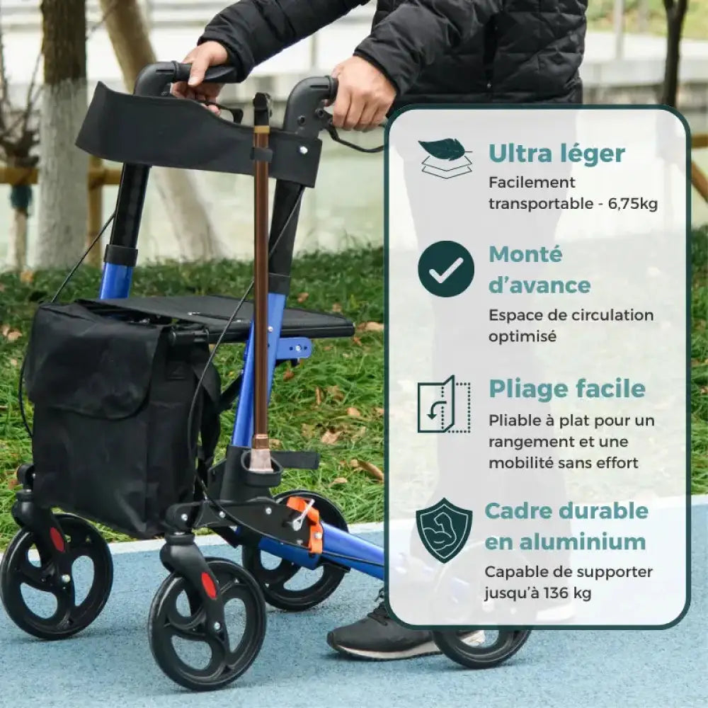 Déambulateur Pliable avec assise