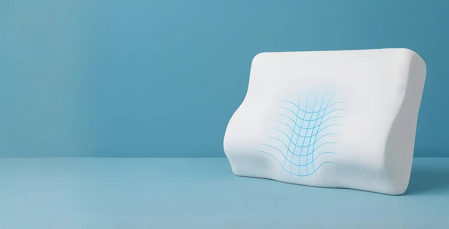 bannière oreiller ergonomique cervical