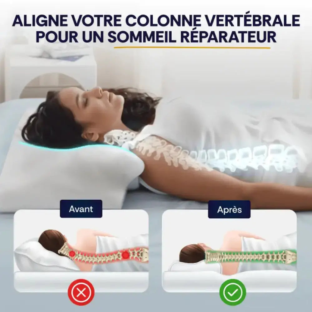 oreiller pour dos à mémoire de forme papillon