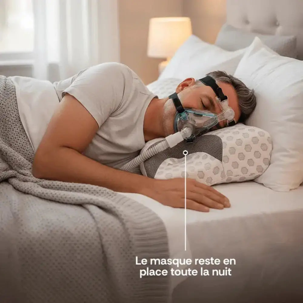 Oreiller mousse Mémoire de Forme Apnée du Sommeil
