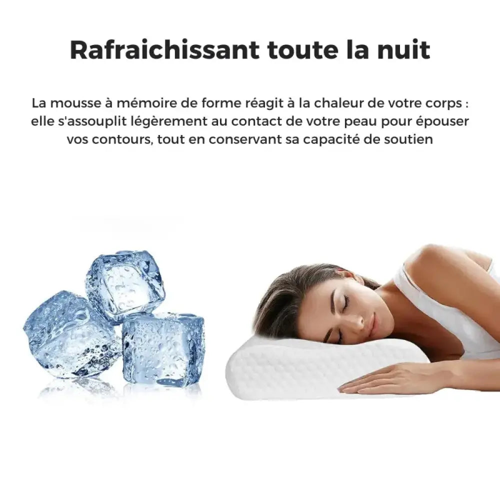 Oreiller Mémoire de Forme rafraichissant